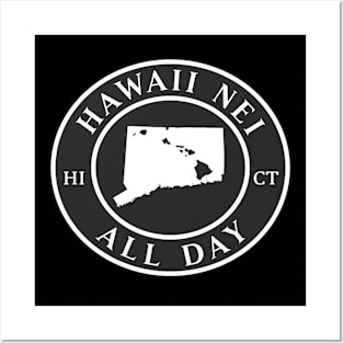 Roots Hawaii and Connecticut by Hawaii Nei All Day Posters and Art